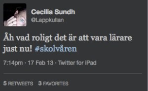 Cecilia Sundh om lärarrollen idag!