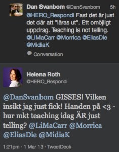 teaching is not telling