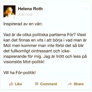 För-politik tack!