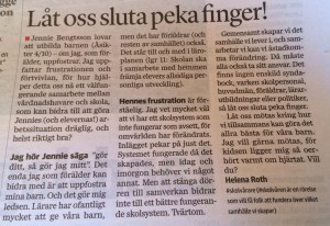 Låt oss sluta peka finger!