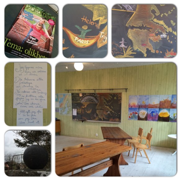 Vandrade in i ett klassrum, Örjan presenterade mig och eleverna utbrast "Vi har just läst om Sköna Helena!". 