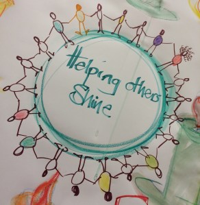 Joint creation by Vanessa Smith and Helena Roth at Summit of Human Potential Realization.